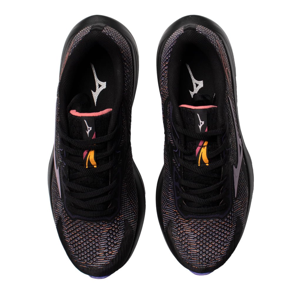 Tênis Feminino Mizuno Virtue 2 Amortecimento Leve Preto/Roxo Preto/Roxo 4