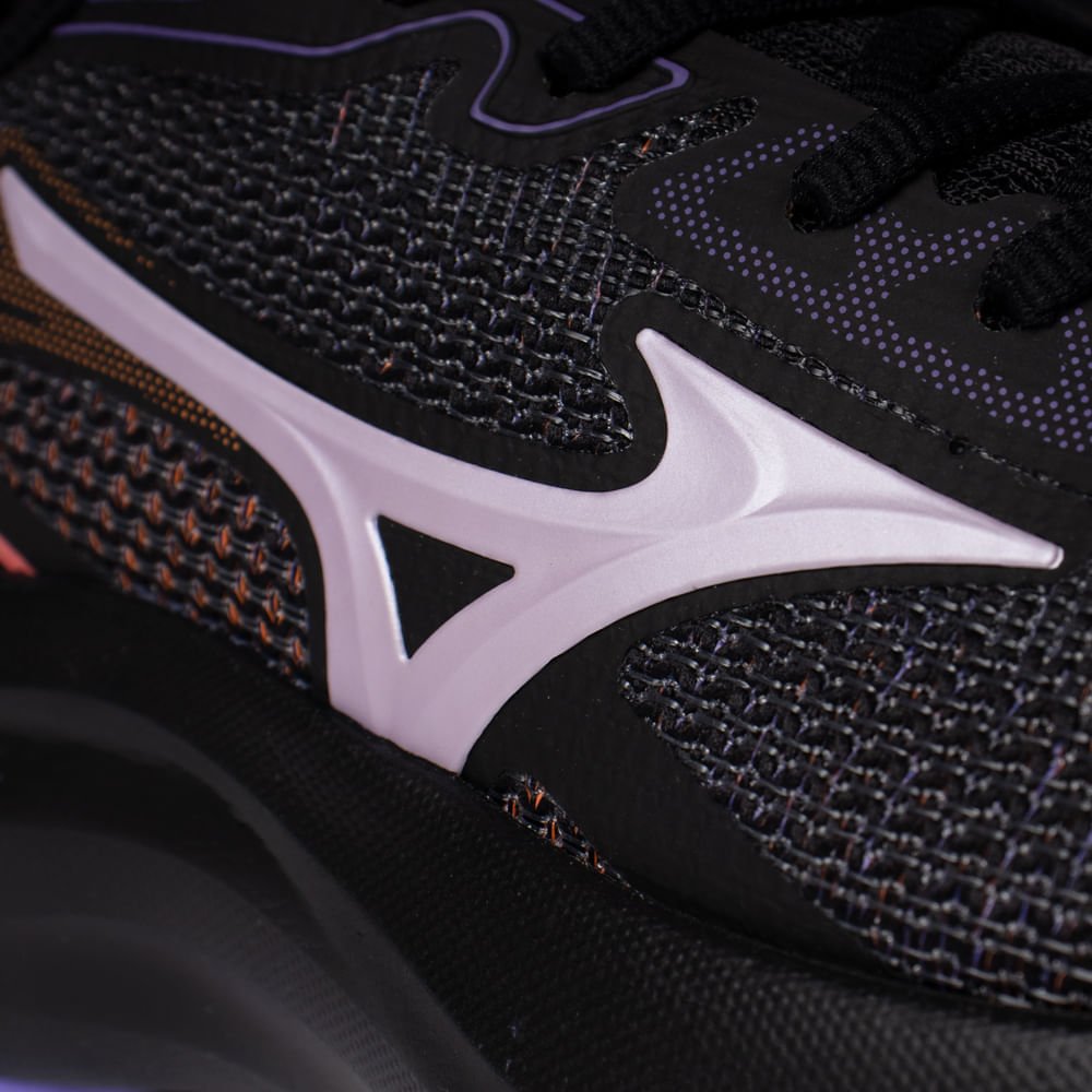 Tênis Feminino Mizuno Virtue 2 Amortecimento Leve Preto/Roxo Preto/Roxo 5