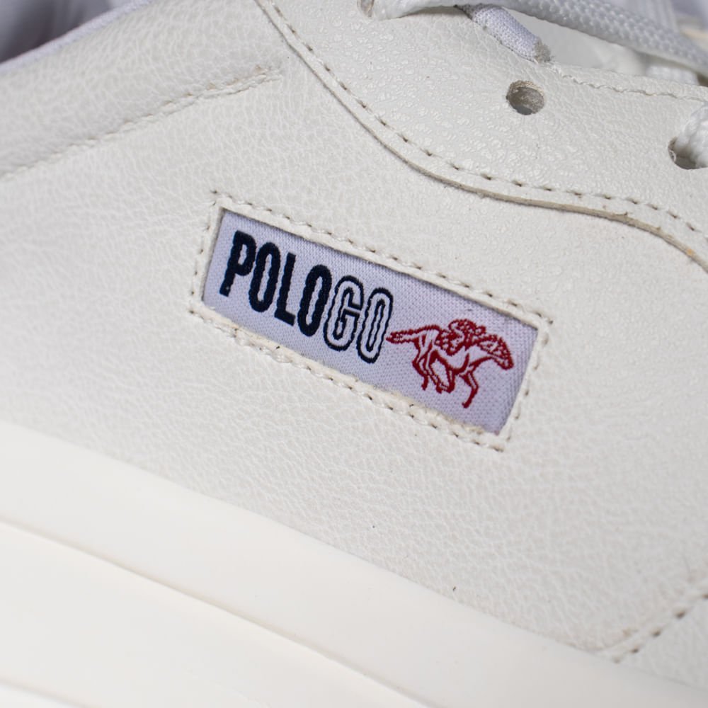 Sapatênis Masculino Polo Go Recortes Camurça Branco Branco/Cinza 5