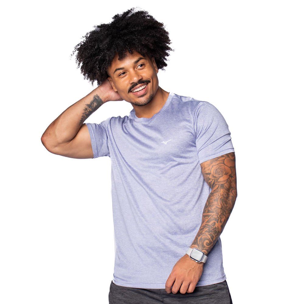 Camiseta Masculina Mizuno Run Spark II Azul