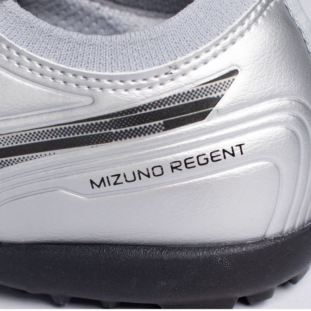 Chuteira Masculina Society Mizuno Regent Prata/Preto Prata/Preto 5