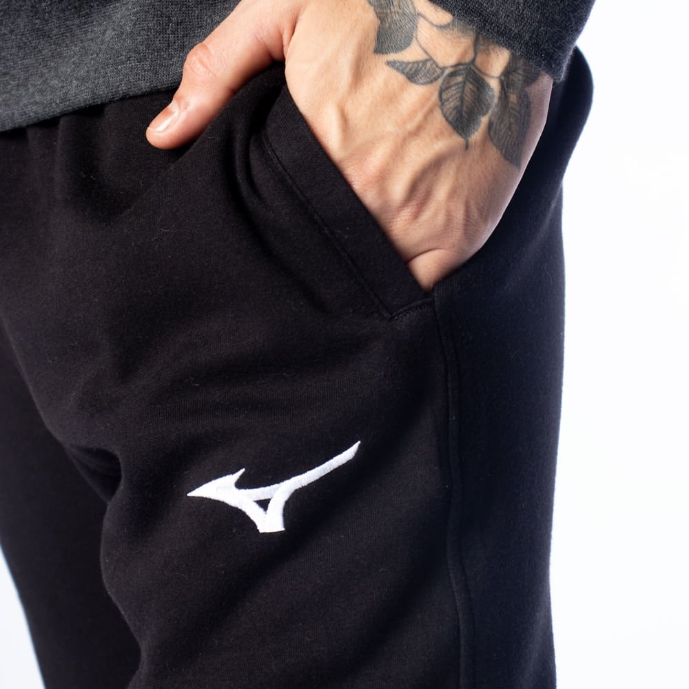 Calça Masculina Mizuno Jogger Esportiva Leve Preto Preto 3