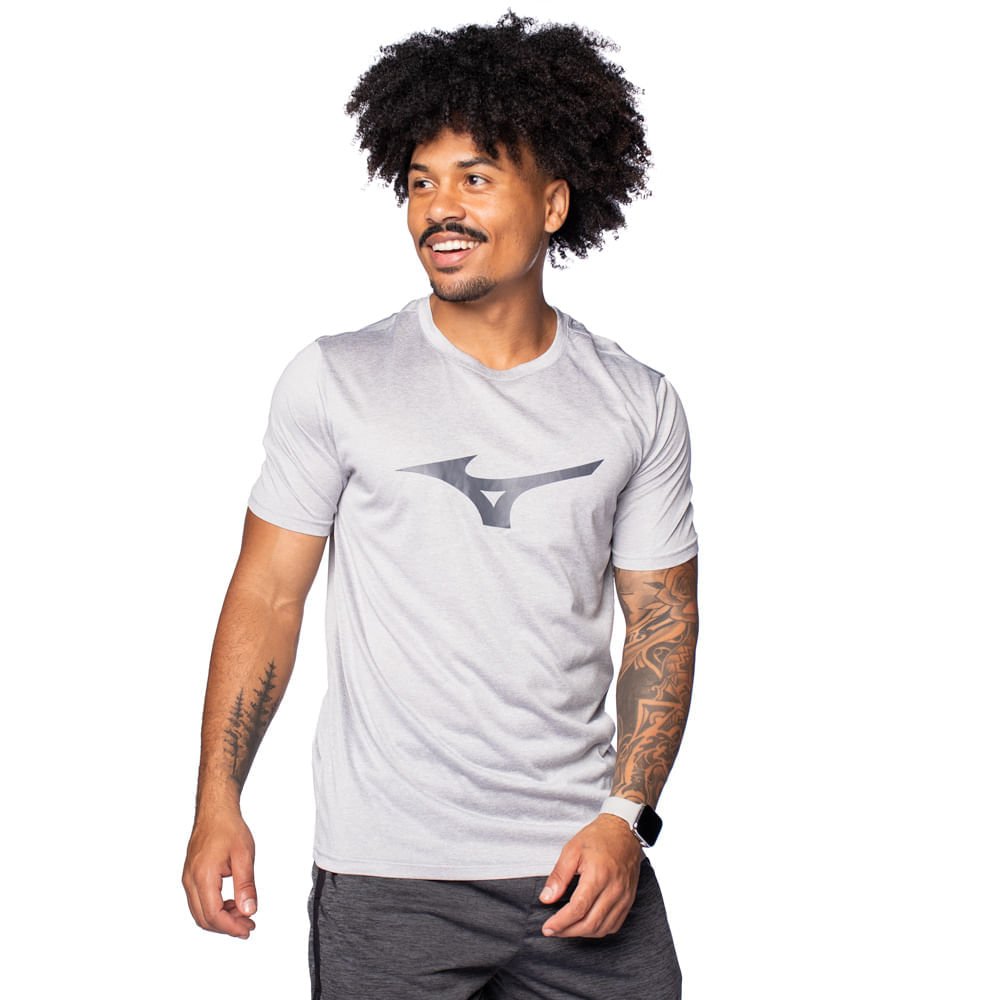 Camiseta Masculina Mizuno Spark Cinza
