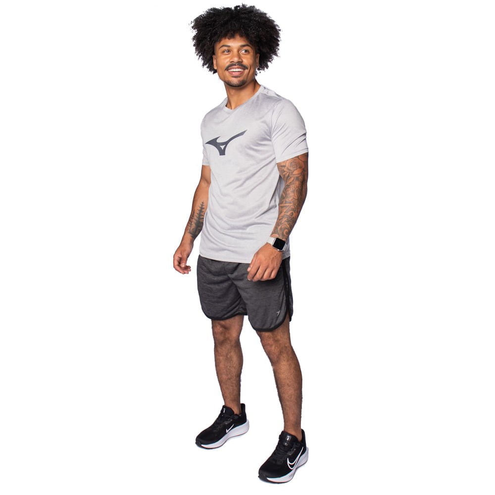 Camiseta Masculina Mizuno Spark Cinza Cinza 4