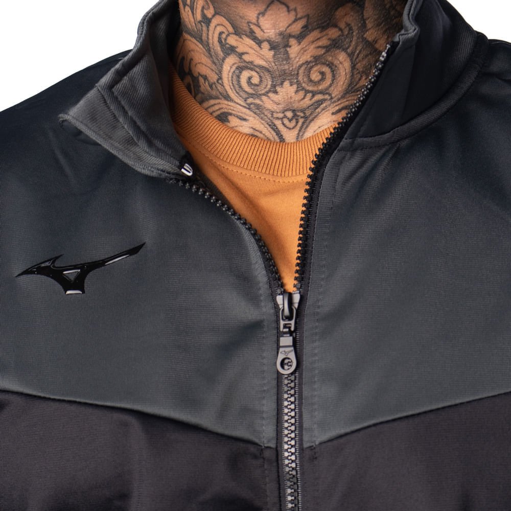 Agasalho Masculino Mizuno Root II Preto/Bordô Preto/Bordô 4