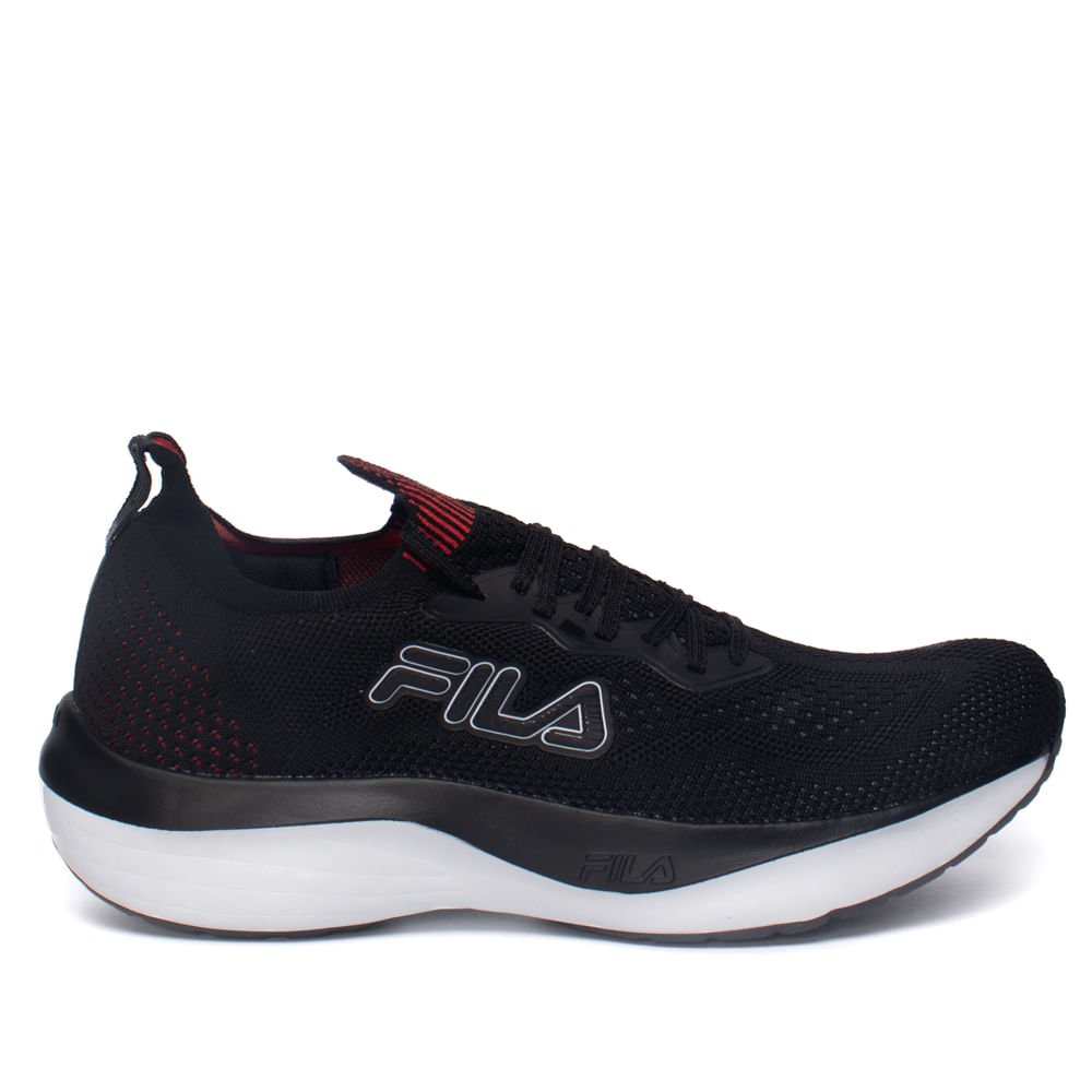 Tênis Masculino Fila Go Trainer Preto/Vermelho