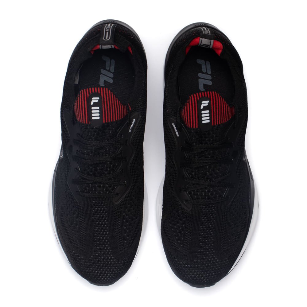 Tênis Masculino Fila Go Trainer Preto/Vermelho Preto/Vermelho 3