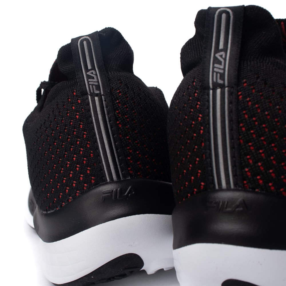 Tênis Masculino Fila Go Trainer Preto/Vermelho Preto/Vermelho 5