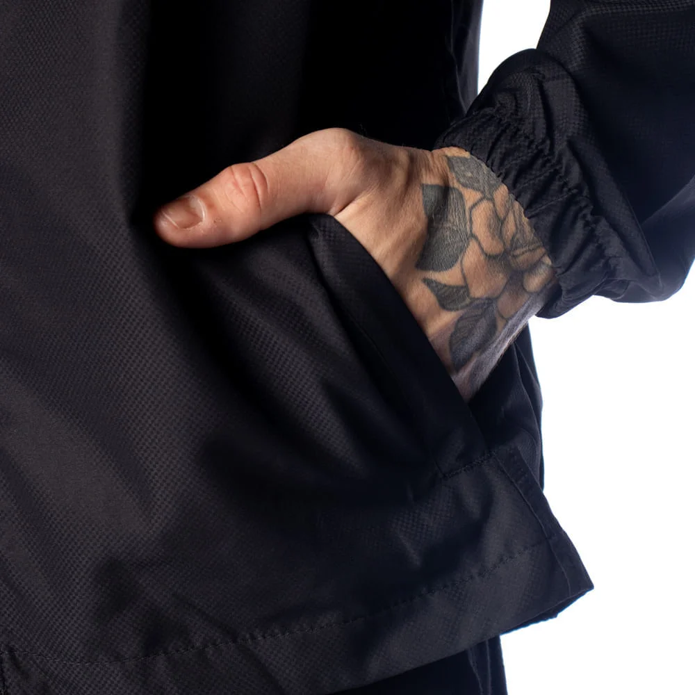 Corta Vento Masculina Mizuno Ripstop Compactável Preto Preto 4