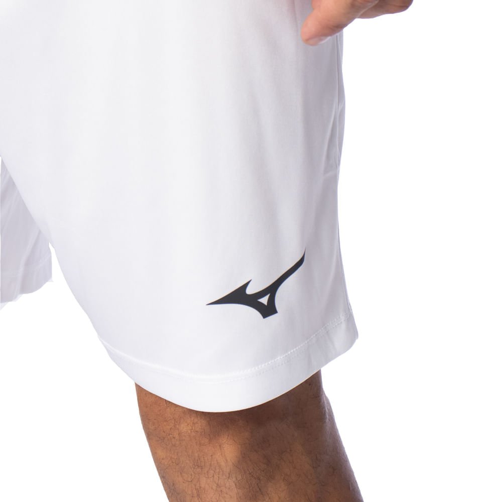 Calção Masculino Mizuno Futebol Branco Branco 3