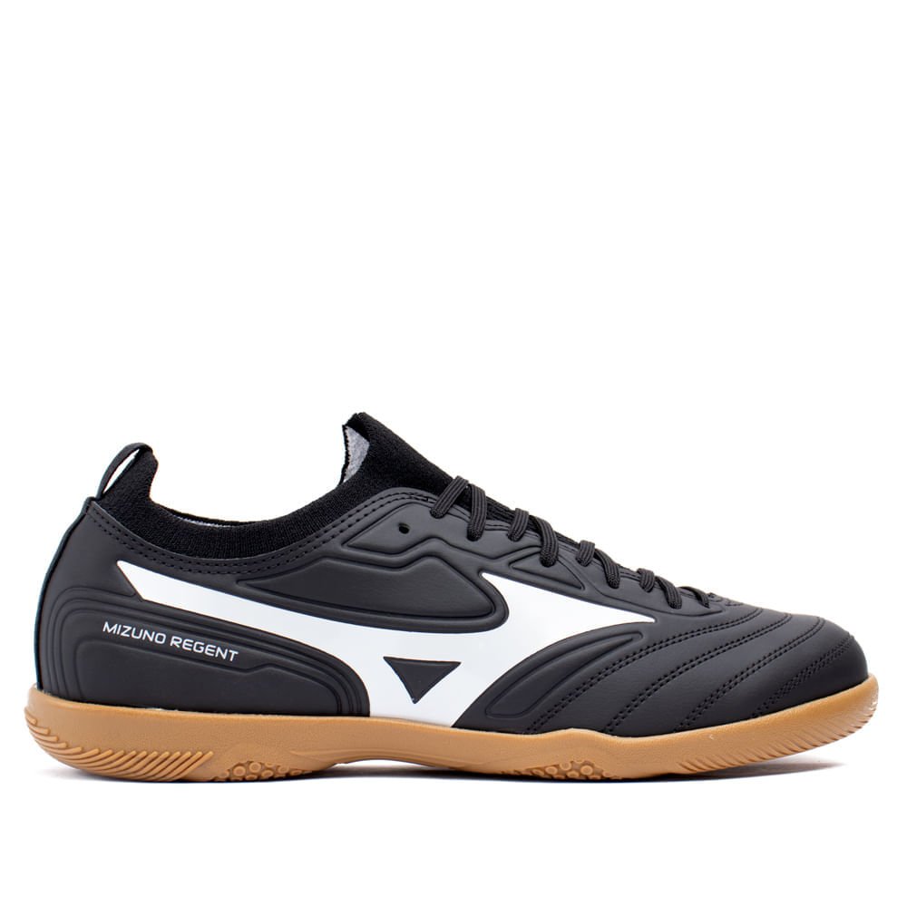 Chuteira Futsal Mizuno Regent AS Preto/branco