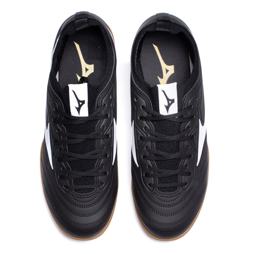 Chuteira Futsal Mizuno Regent AS Preto/branco Preto/Branco 4