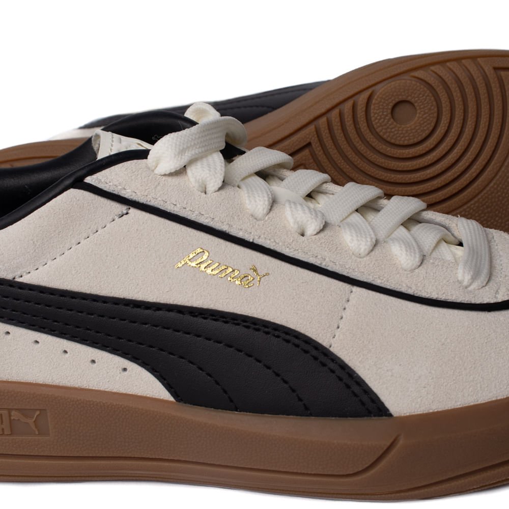 Tênis Feminino Puma Camurça Off White/Preto Bege/Preto 5