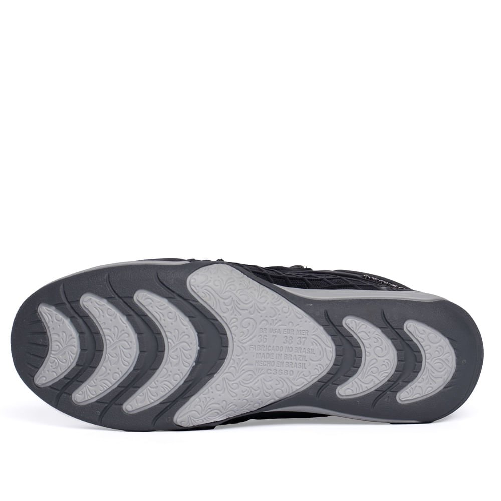 Tênis Feminino Kolosh Almeria Cano Alto Preto Preto 2