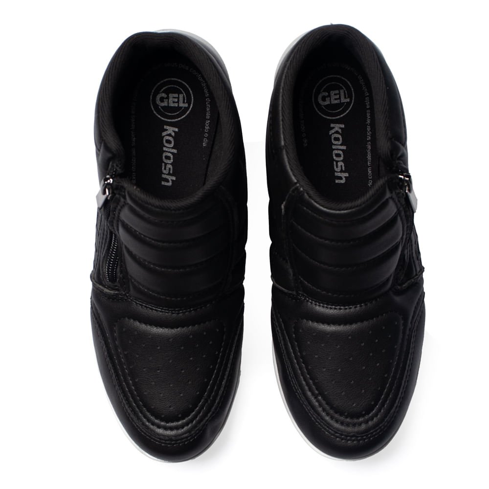 Tênis Feminino Kolosh Almeria Cano Alto Preto Preto 4