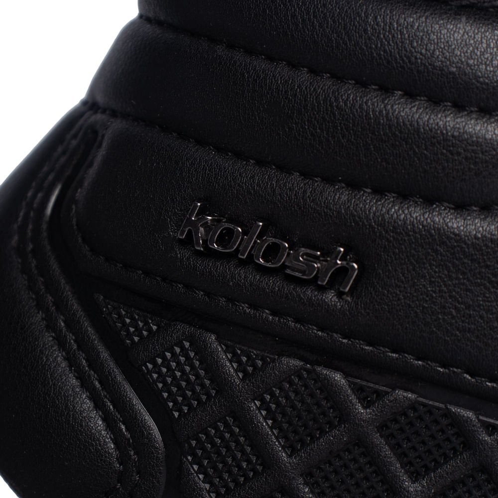Tênis Feminino Kolosh Almeria Cano Alto Preto Preto 5
