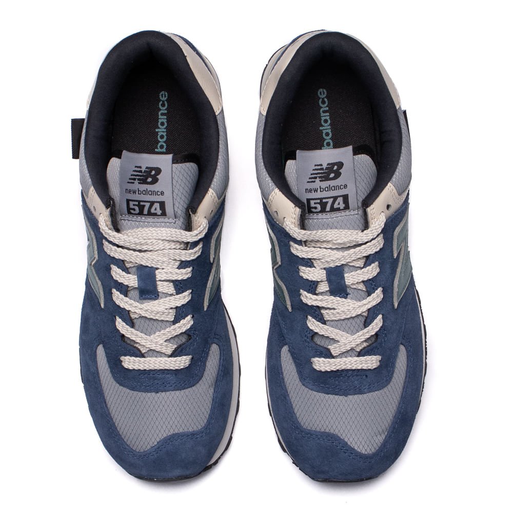 Tênis Masculino New Balance 574 V2 Marinho/Cinza Marinho/Cinza 4