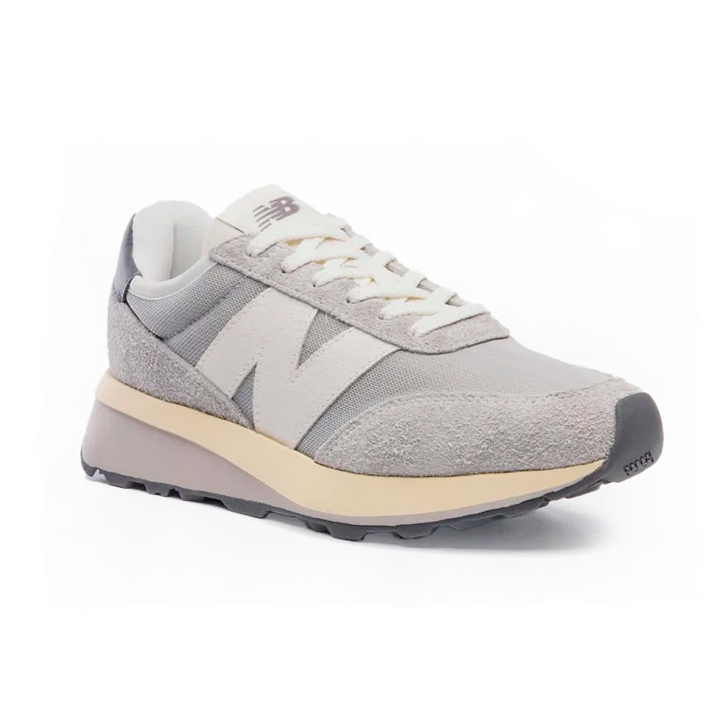 Tênis Unissex New Balance 370 Cinza Claro/Off White Cinza 5