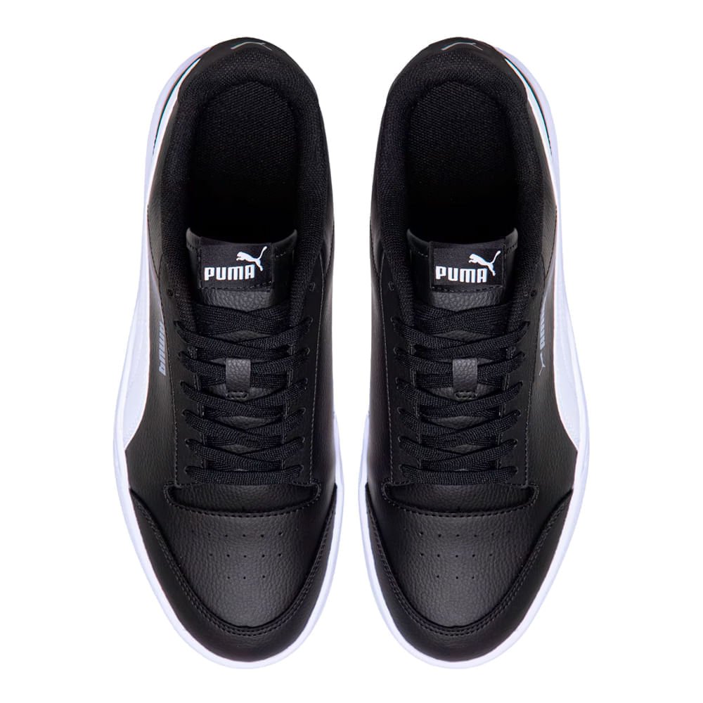 Tênis Masculino Puma Shuffle Microfuros Preto/Branco Preto/Branco 4