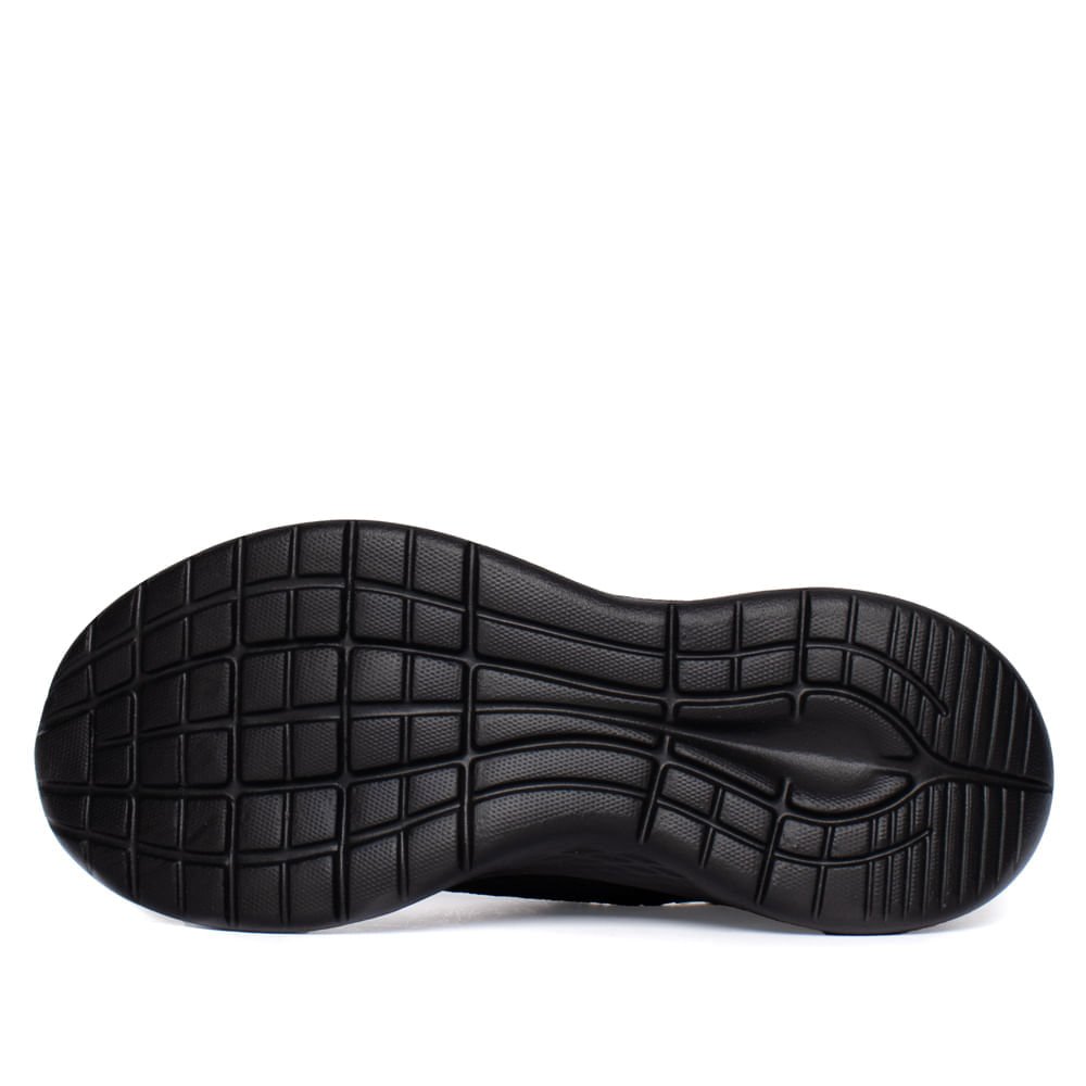 Tênis Feminino Actvitta Calce Fácil Knit Preto Preto 2