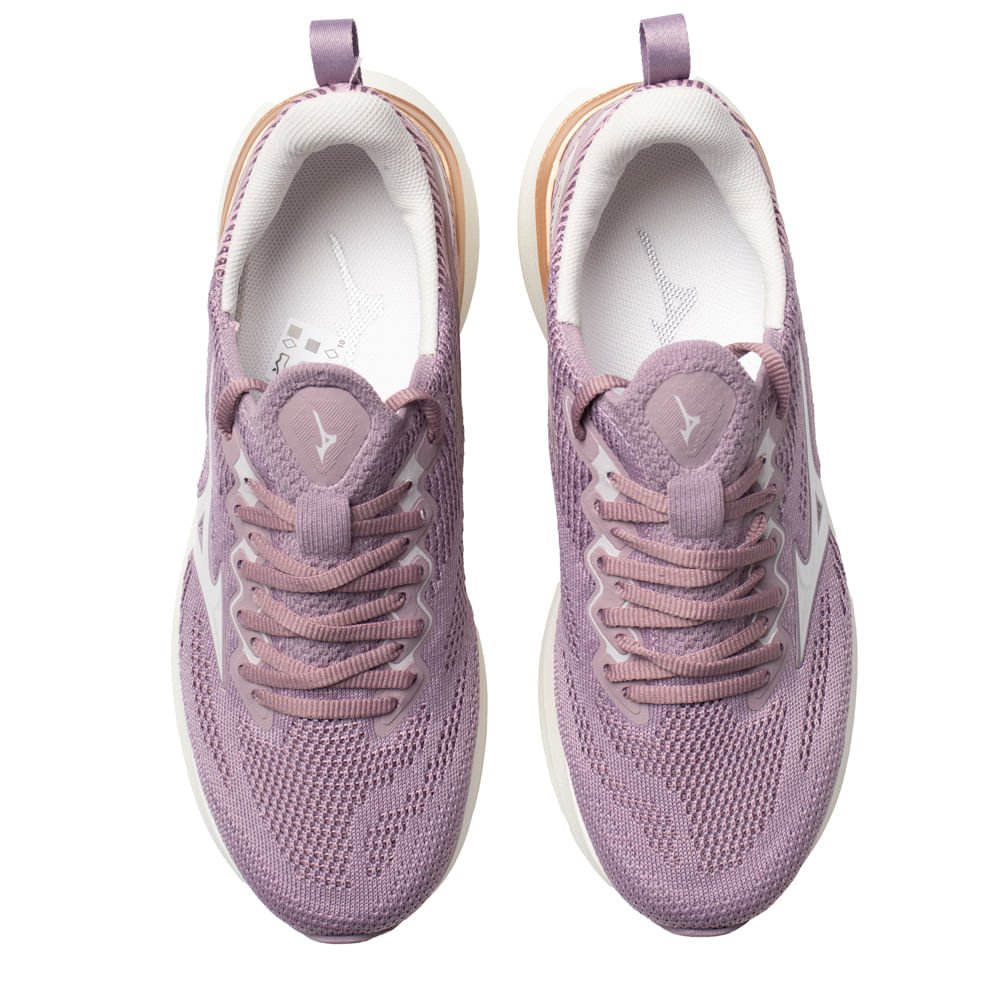 Tênis Feminino Mizuno Glow 3 Respirável Roxo Claro Roxo 4