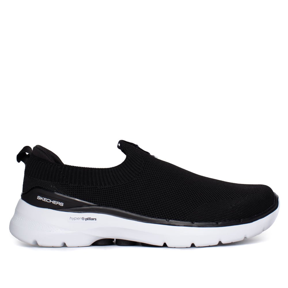 Tênis Masculino Skechers GOwalk 6 Conforto Extra Preto