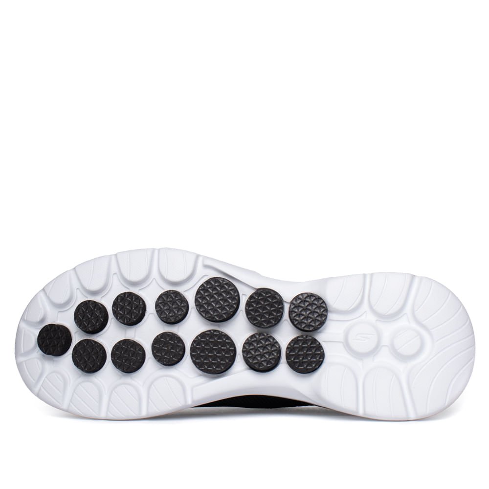 Tênis Masculino Skechers GOwalk 6 Conforto Extra Preto Preto 2