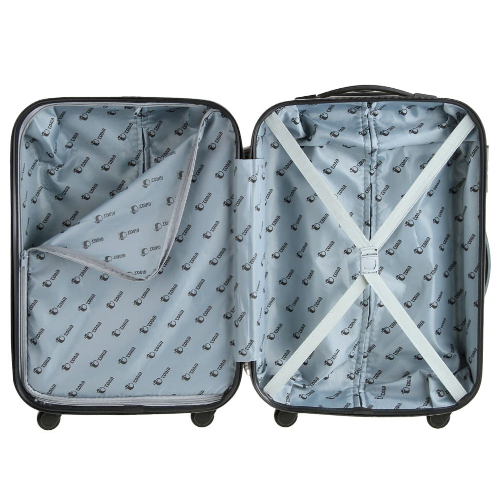 Mala Tonin Boreal Rígida Cadeado Pequena Azul Azul 6