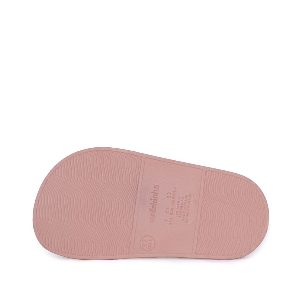Sandália Infantil Molekinha Laço Napa Turim Rosa Rosa 2