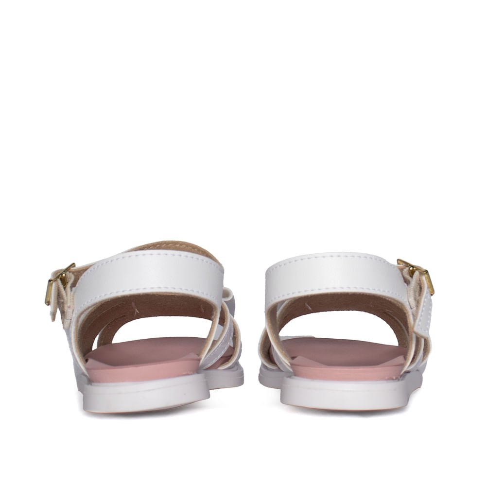 Sandália Infantil Molekinha Laço Verniz Branco Branco 3