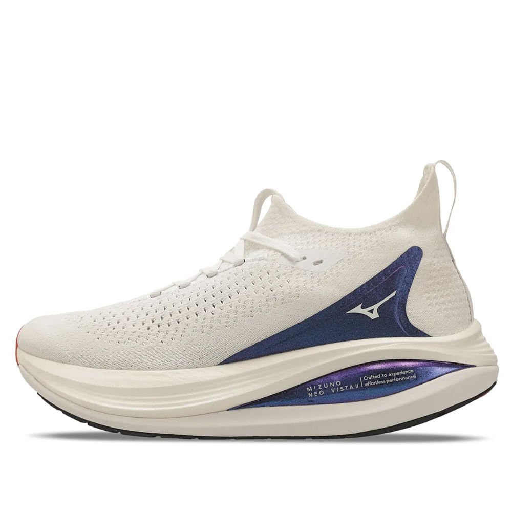Tênis Masculino Mizuno Neo Vista 2 Estabilidade Branco Branco 5