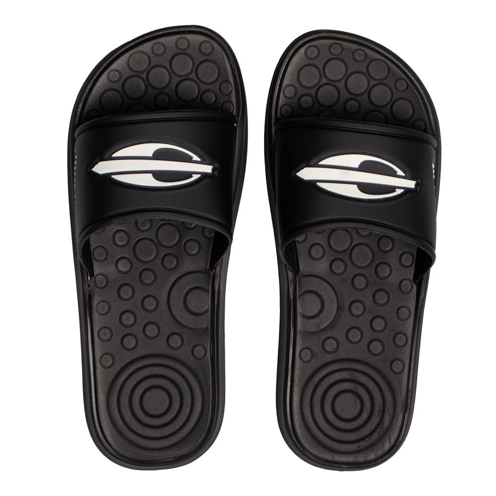 Slide Masculino Mormaii Quiver Sola Expandida Preto/Branco