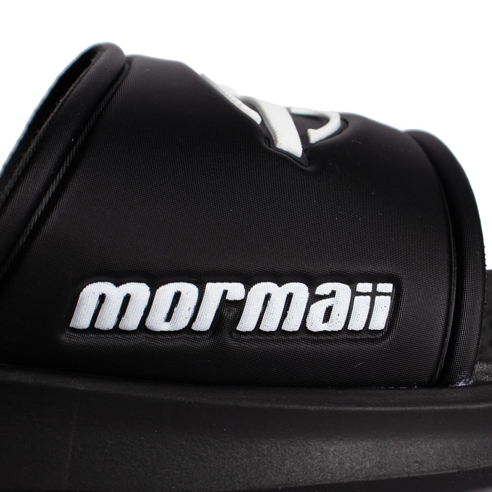 Slide Masculino Mormaii Quiver Sola Expandida Preto/Branco Preto/Branco 4