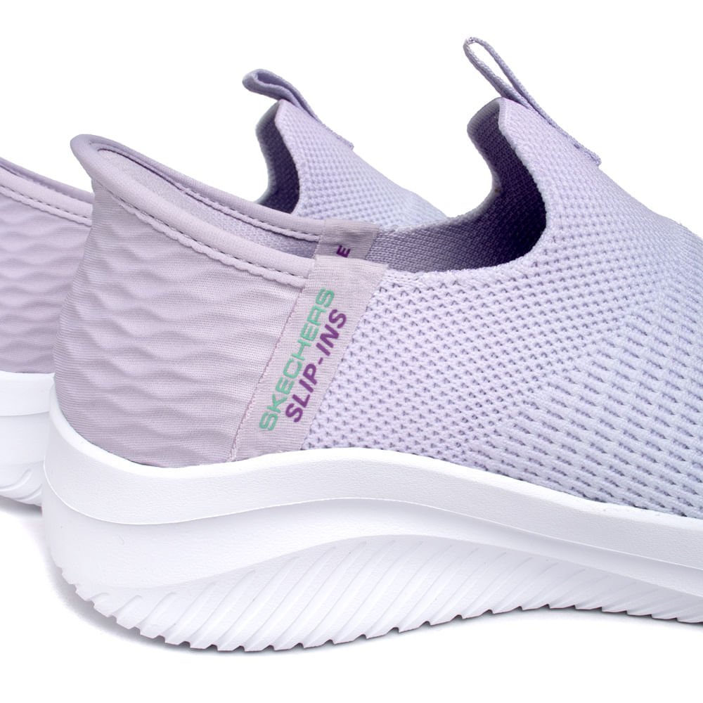 Tênis Feminino Skechers Ultra Flex 3.0 Lilás/Azul Claro Lilás 6