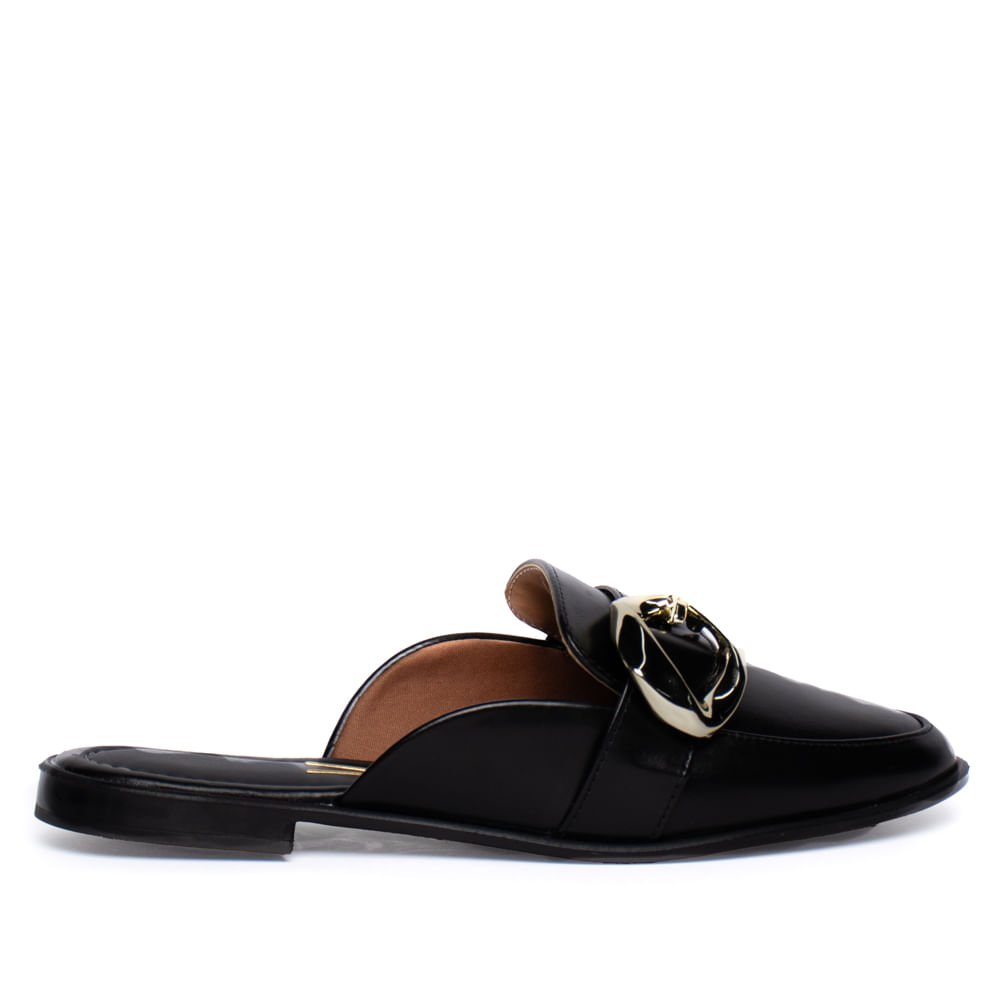 Sapatilha Feminina Vizzano Mule Bico Redondo Preto
