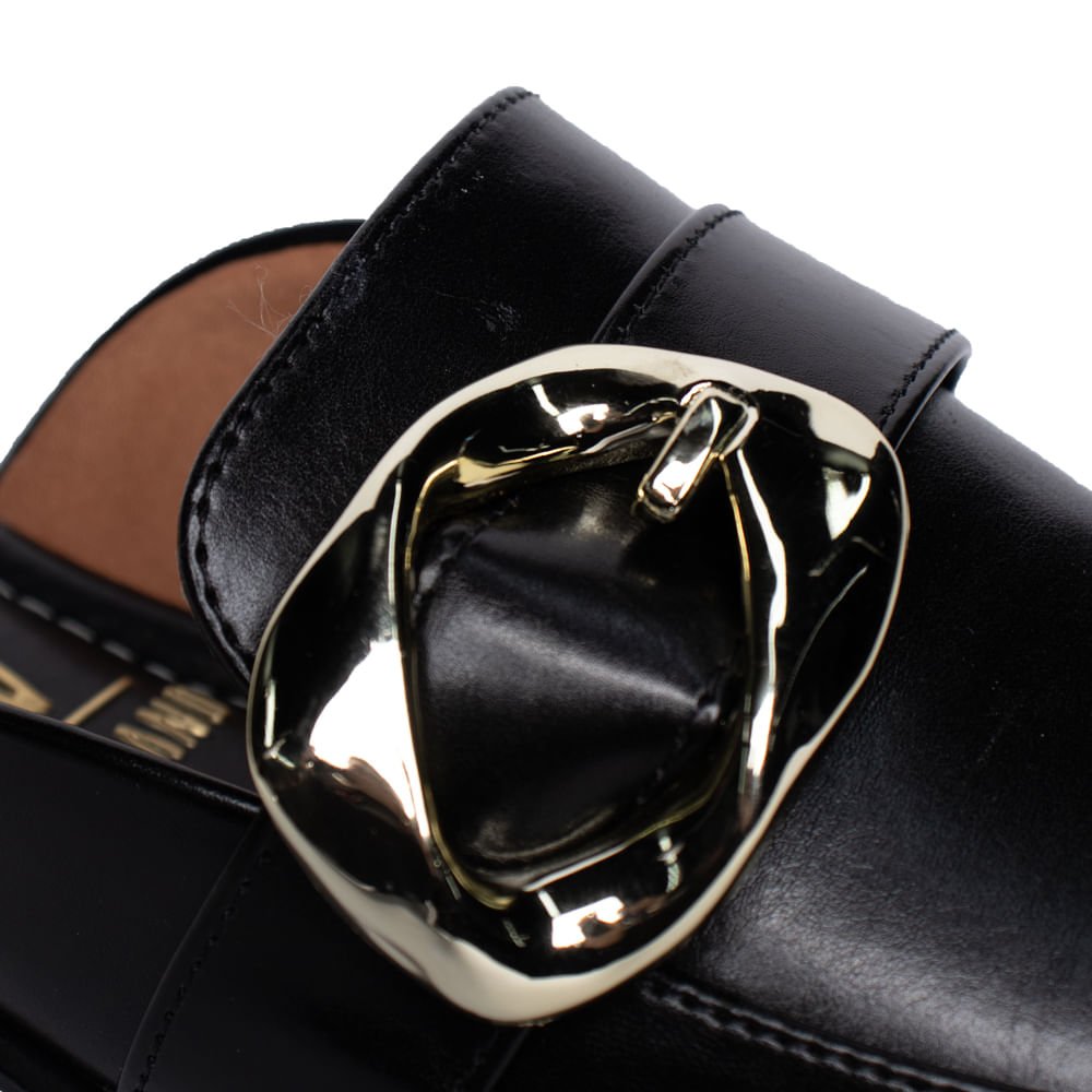 Sapatilha Feminina Vizzano Mule Bico Redondo Preto Preto 5