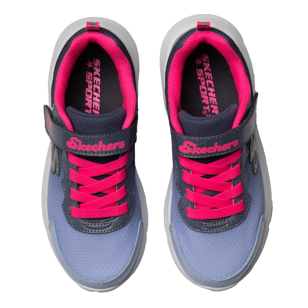 Tênis Infantil Feminino Skechers Sole Swifters Marinho Rosa Azul/Rosa 4