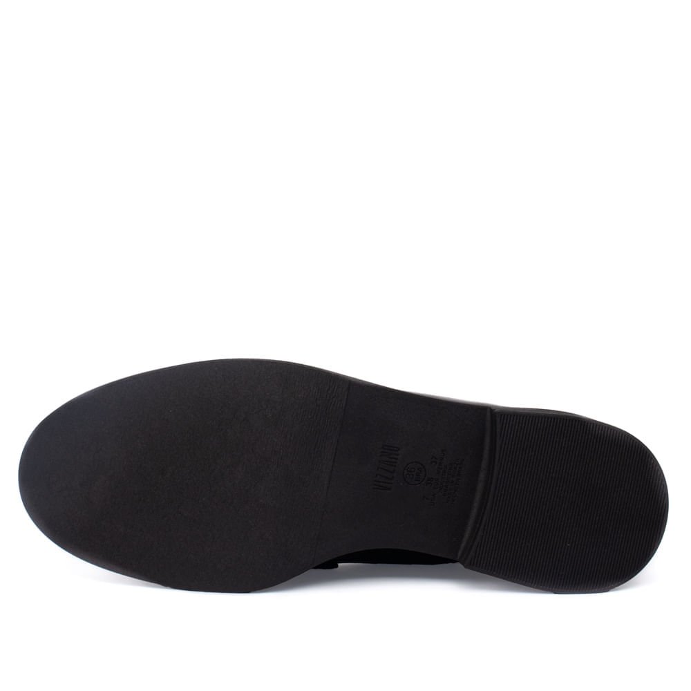 Mocassim Feminino Vizzano Napa Guarda Preto Preto 2