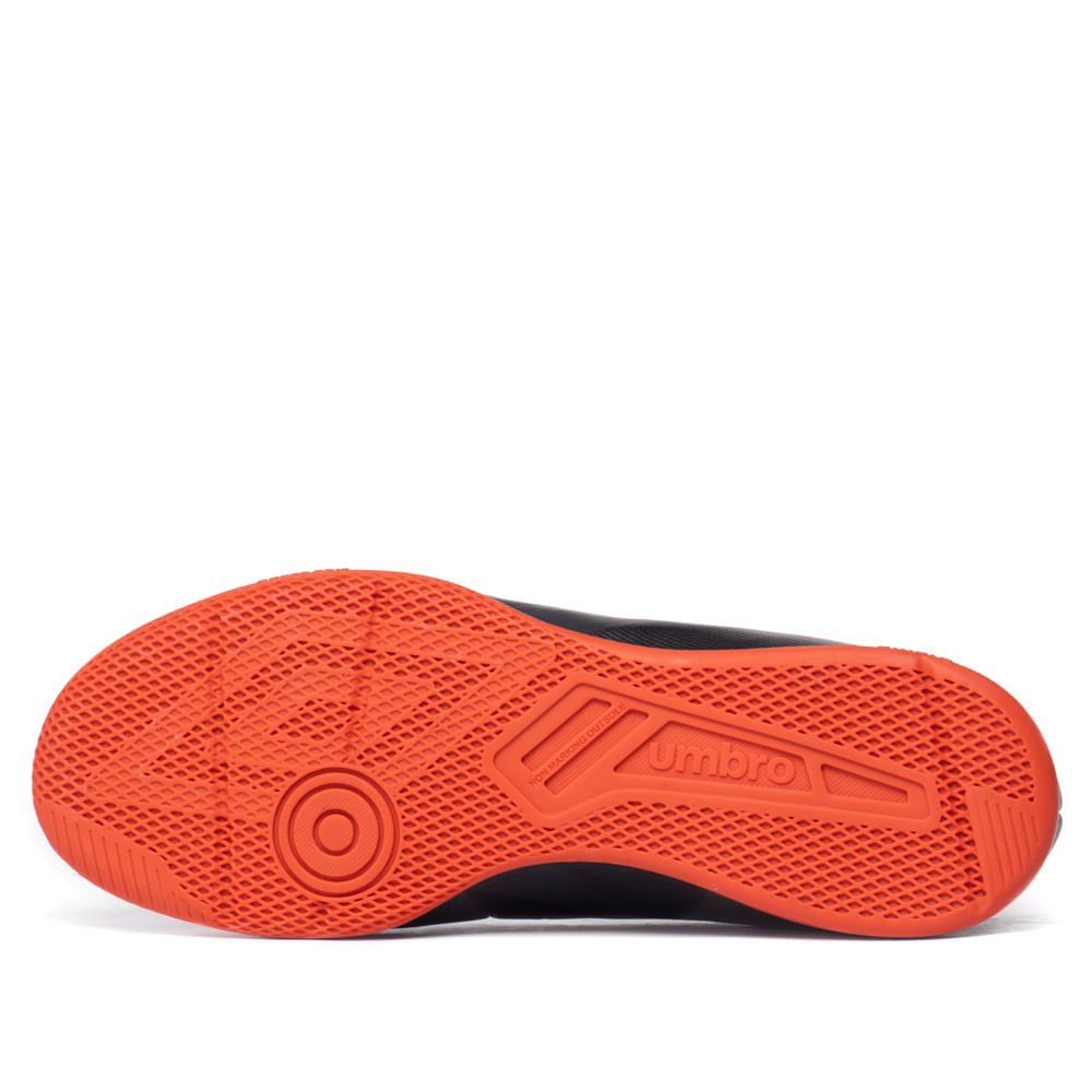 Chuteira Masculina Umbro Futsal Fifty VI League Preto/Laranja Preto/Laranja 2