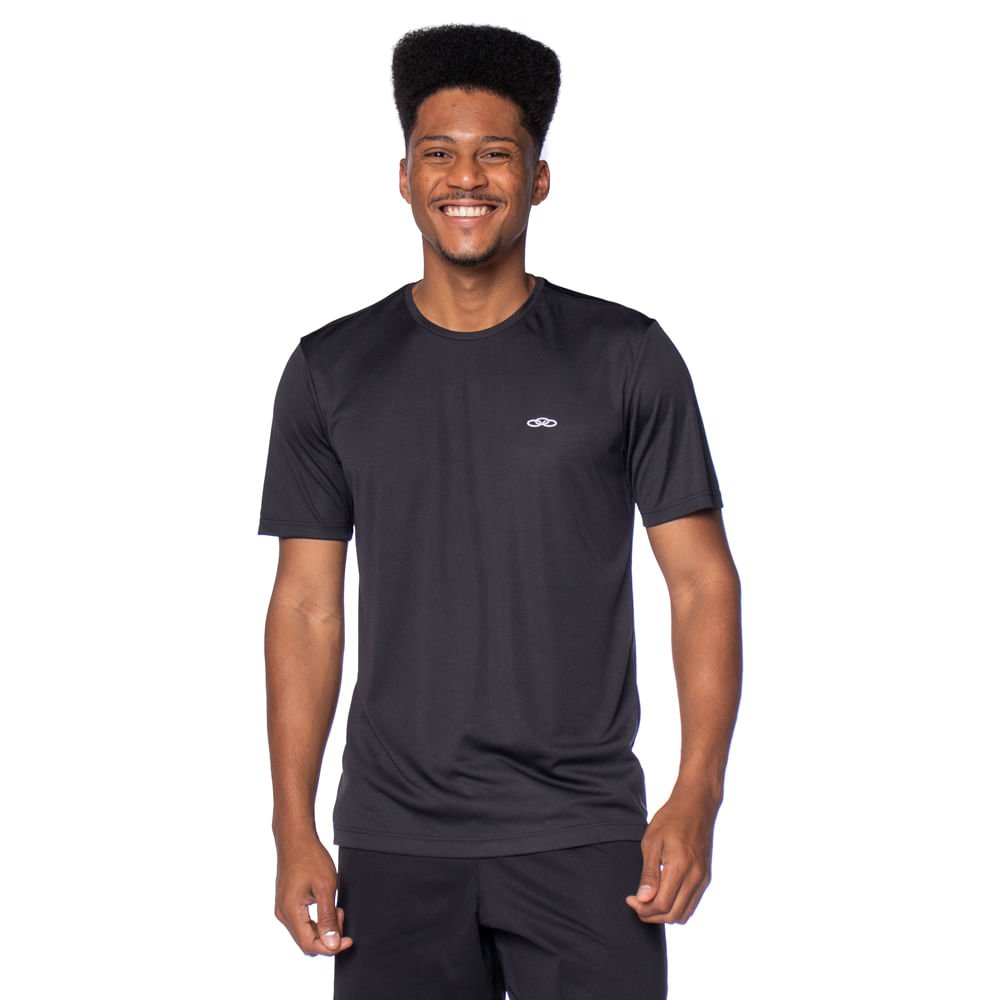 Camiseta Masculina Olympikus Essential Solartech Preto