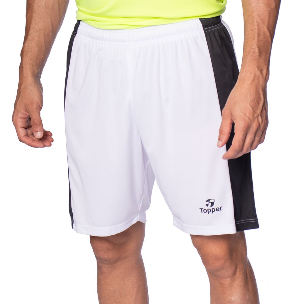 Calção Masculino Topper Classic Color III Branco/Preto