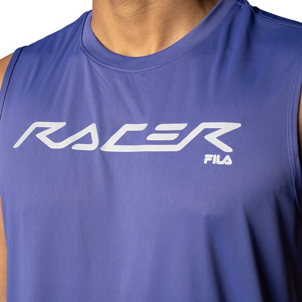 Regata Masculina Fila Reflective Core Run Azul Azul 3