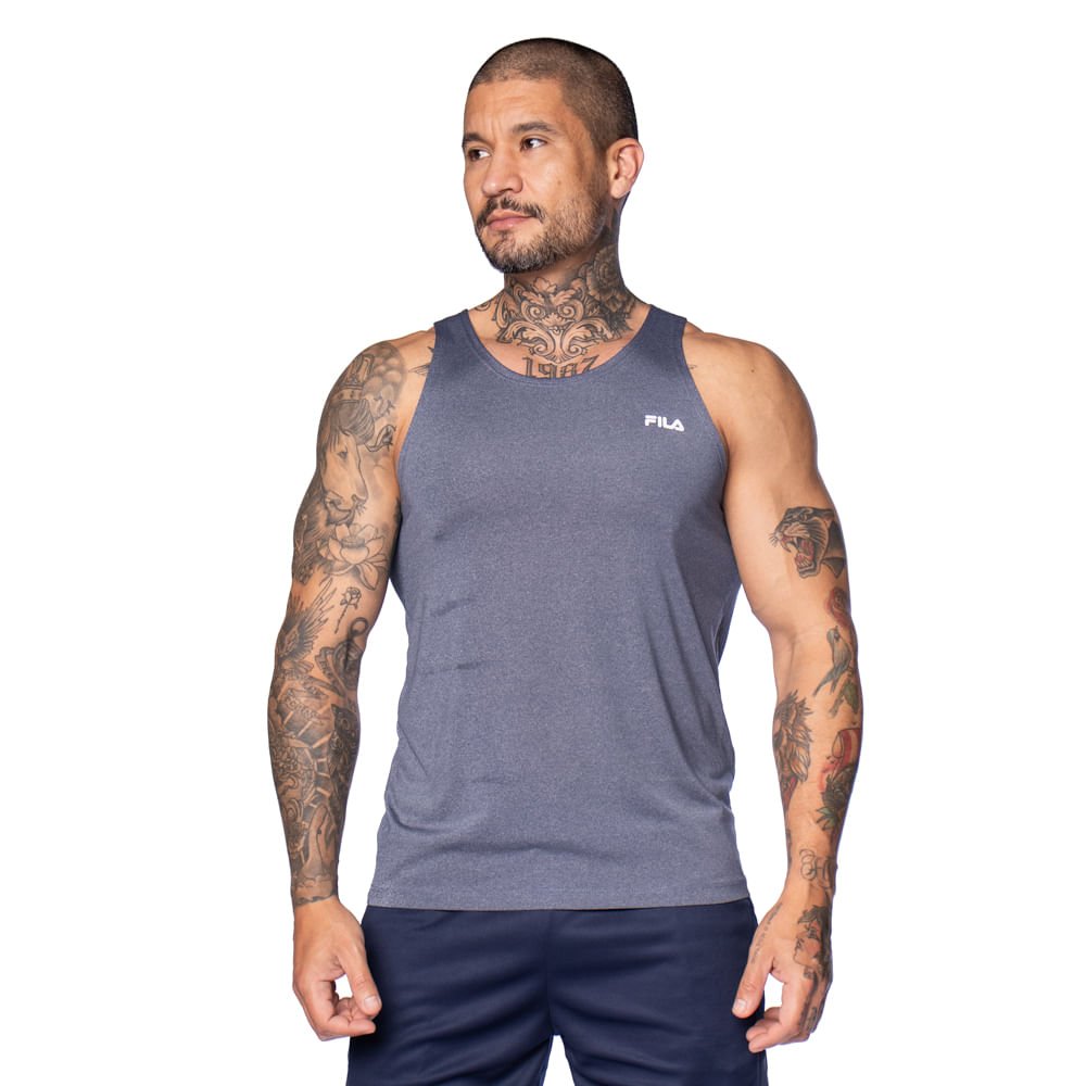 Regata Masculina Fila Sport Melange Lux Marinho