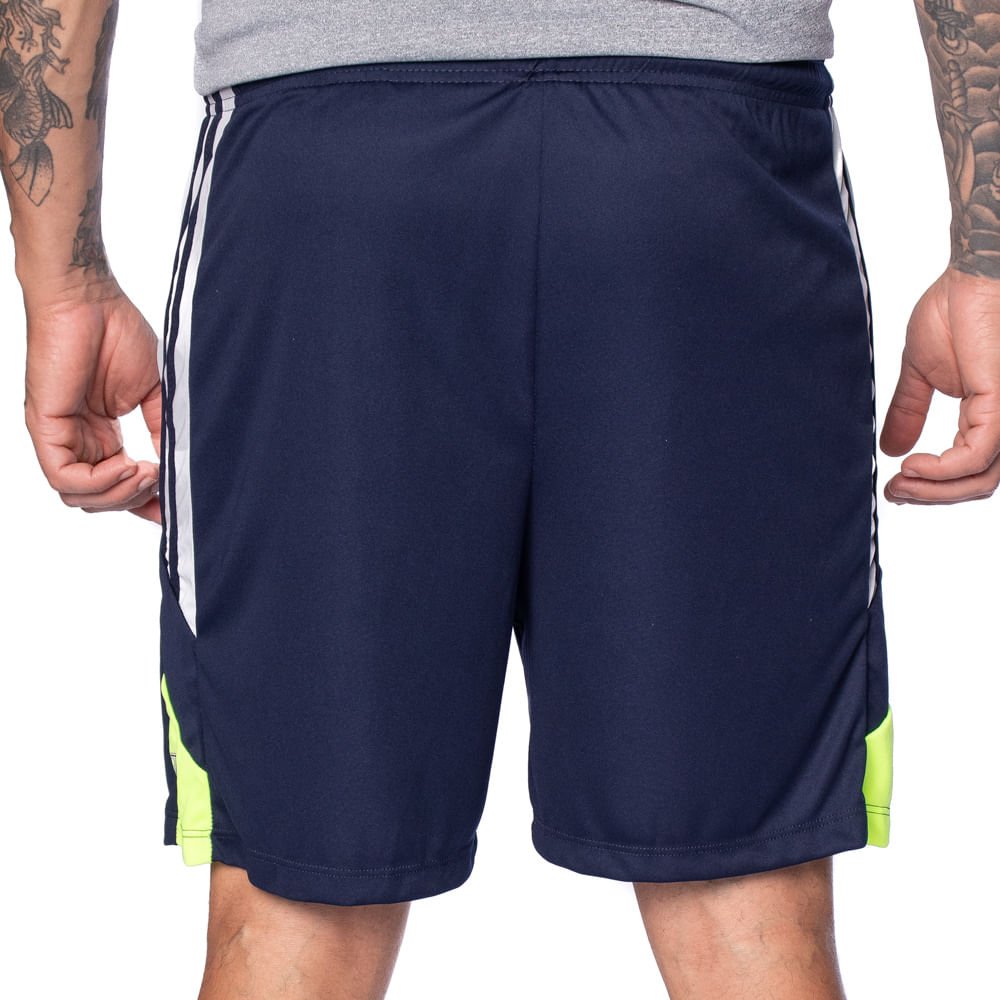 Bermuda Masculina Poker Seaside Dry Active Marinho/Amarelo Marinho/Amarelo 2