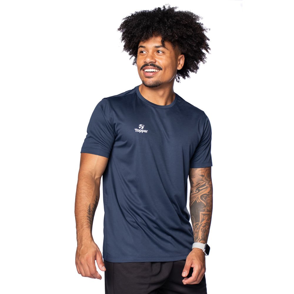 Camiseta Masculina Topper Classic New Marinho