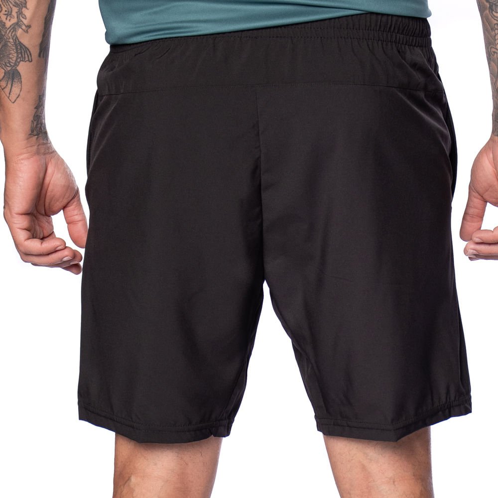 Bermuda Masculina New Balance Essentials Tactel Preto Preto 2