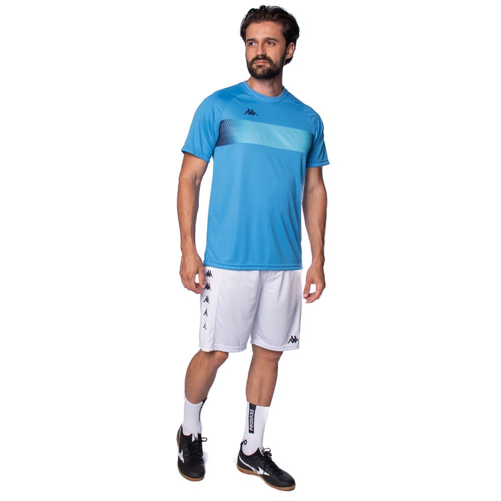 Camiseta Masculina Kappa Future Listra Azul Azul 3