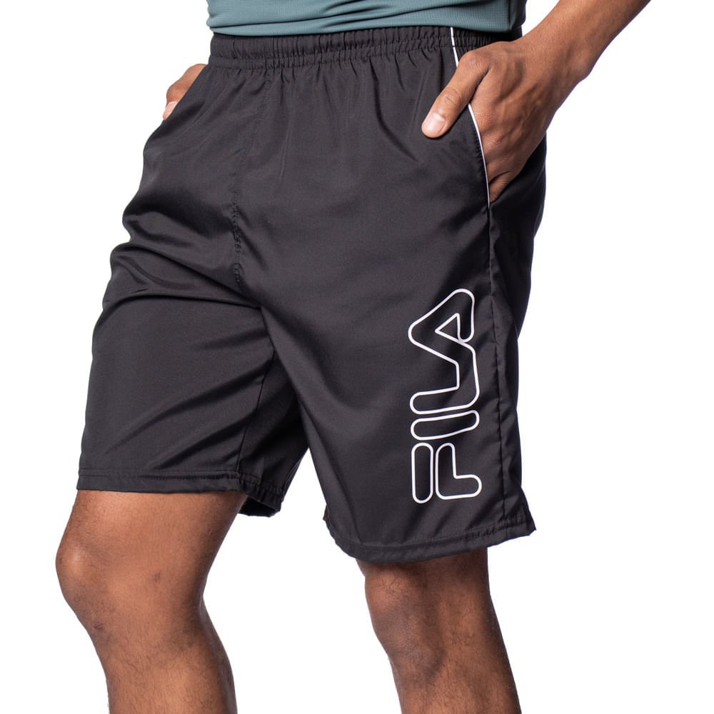 Bermuda Masculina Fila Train 7,5 Preto/branco