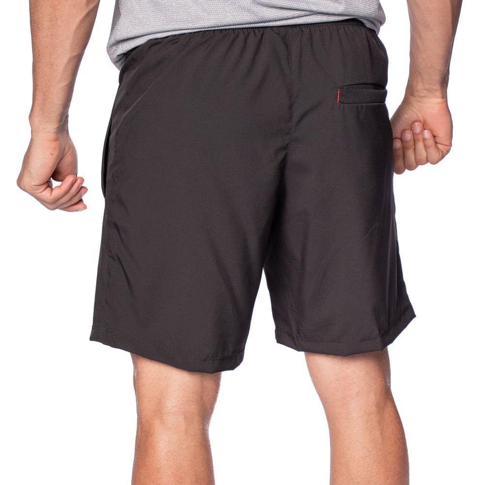 Bermuda Masculina Poker Dallas II com Bolsos de Tactel Preto Preto 2