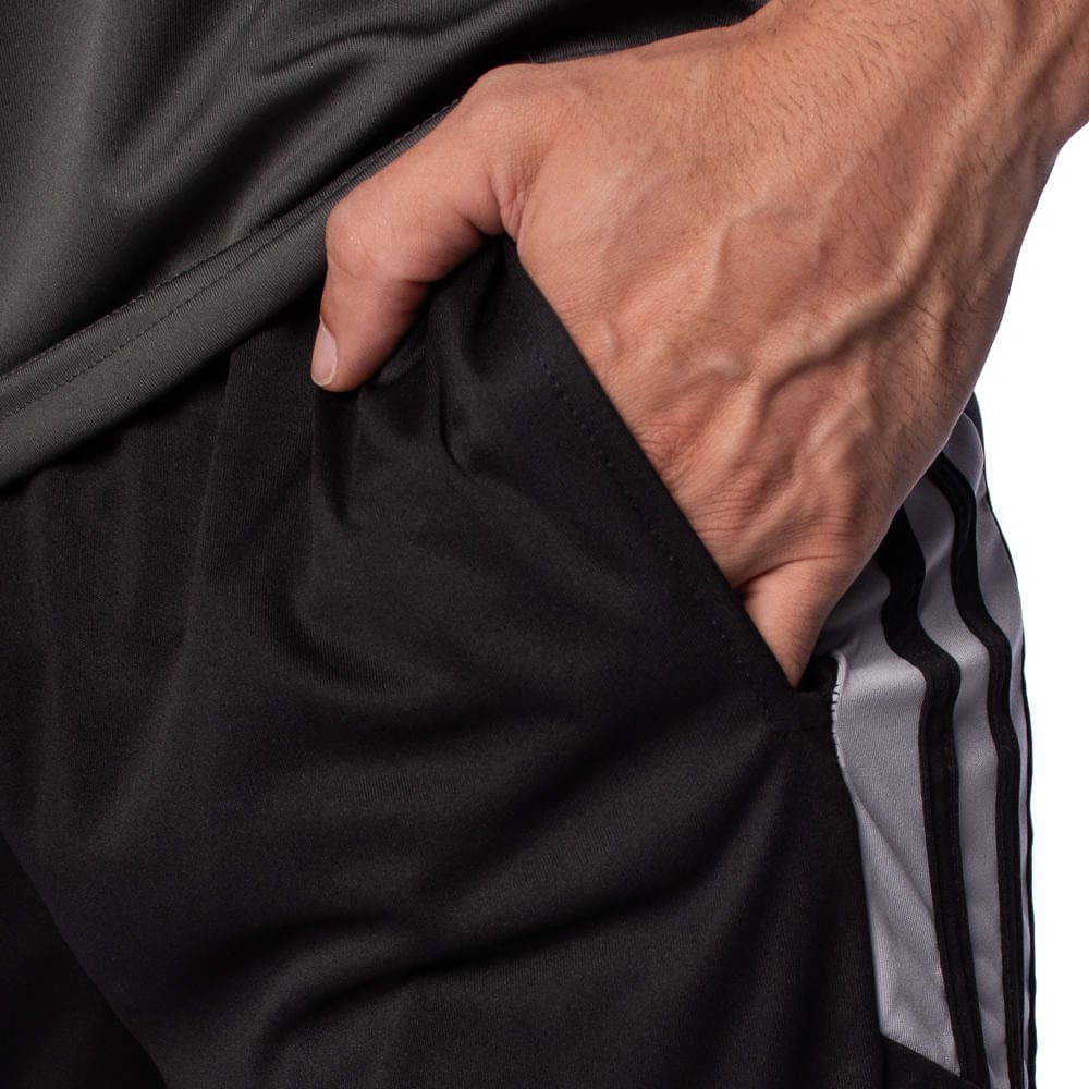 Bermuda Masculina Poker Seaside Dry Active Preto/Vermelho Preto/Vermelho 4